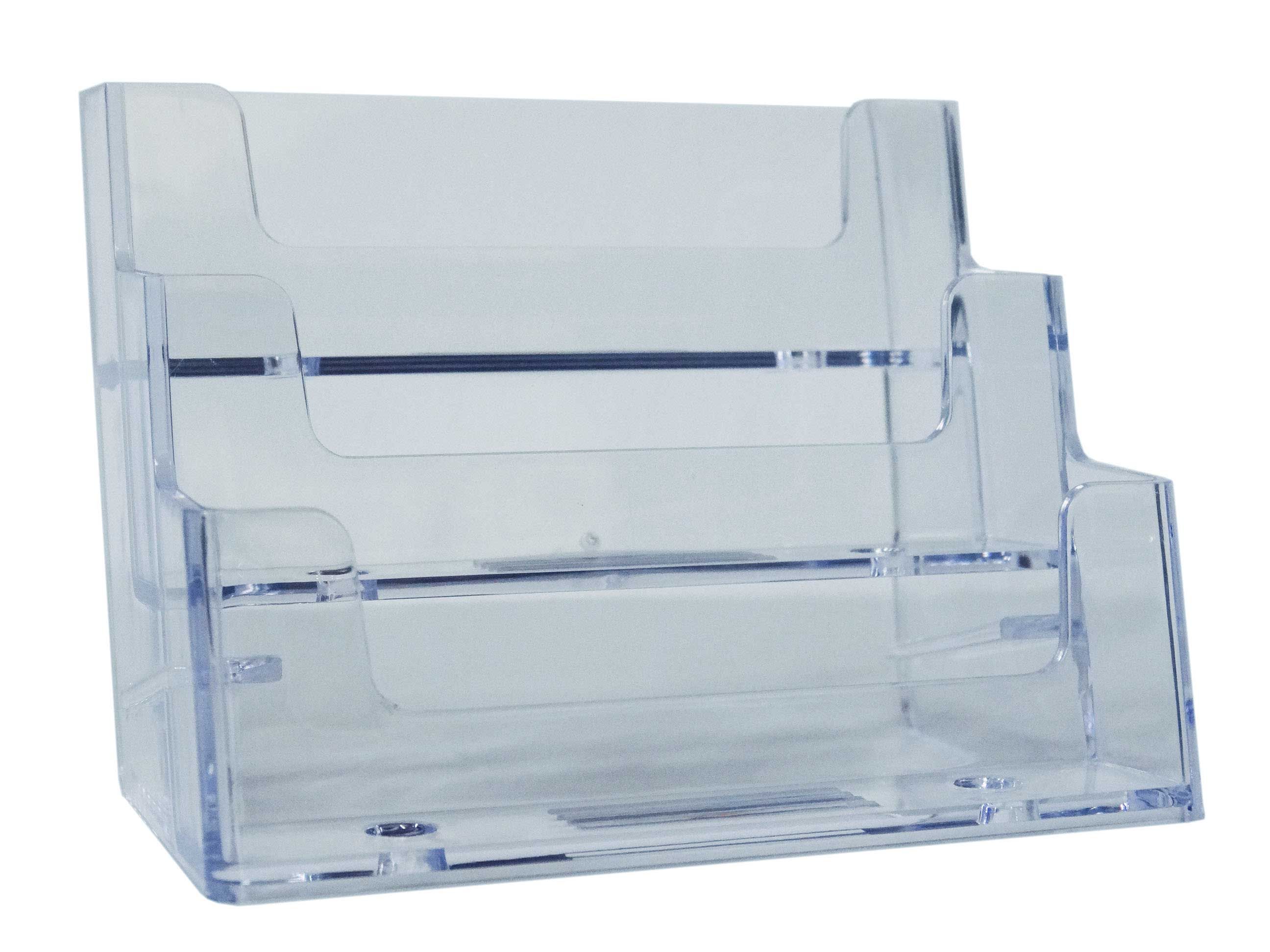 DISPLAY SALES - Porte-cartes De Visite Transparent | 40 Pièces | Etui Pour Cartes De Visite Transparent | Porte-cartes En Acrylique Au Format Paysage | Support Pour Cartes Postales