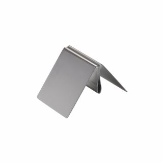 Clip porte visuel / menu INOX50 de travers