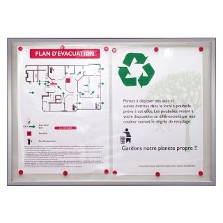 Vitrine ADRA 3A4 avec visuel