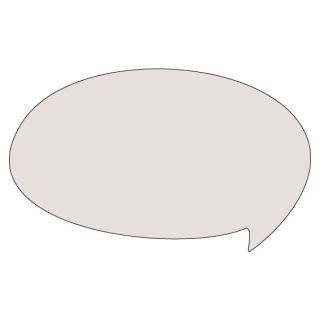 Tableau bulle blanc en verre trempé