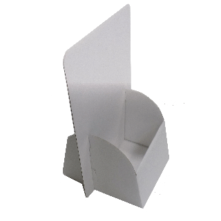Présentoir carton 1/3 A4 ou A6 PCCA6 vierge de coté