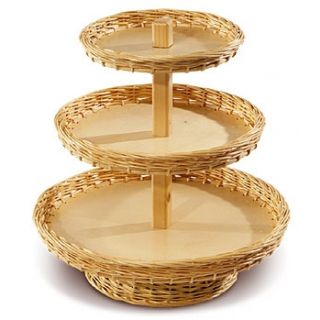 Etagère de comptoir osier 3 niveaux PC85