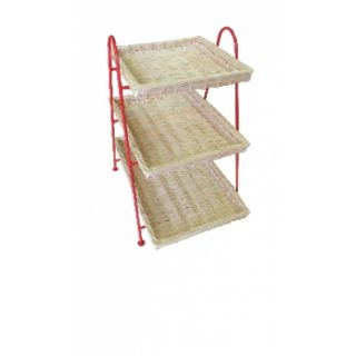 Etagère de comptoir osier 3 niveaux PC89