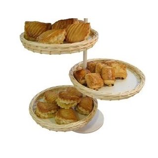 Etagère de comptoir osier 3 niveaux SERV50