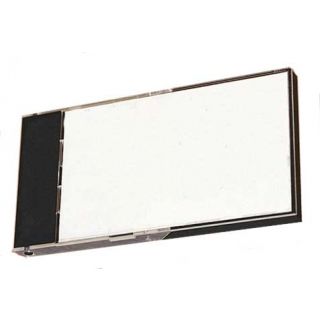 Boîtier mural porte carte de visite noir