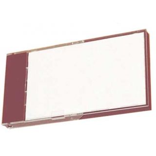 Boîtier mural porte carte de visite prune