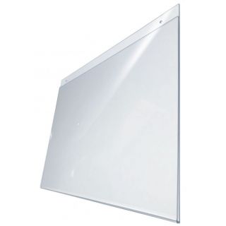 Porte visuel mural plexiglas A5 Horizontal prépercé