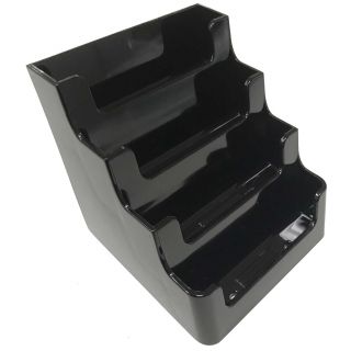 Porte carte de visite noir 4 compartiments PPBLK4