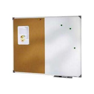 Tableau magnétique/liège 45 x 60 cm cadre alu