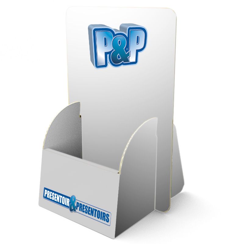 Présentoir A6 carton à personnaliser en ligne chez P&P