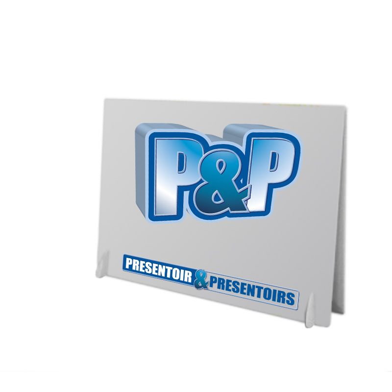 Chevalet de comptoir A3 PVC à personnaliser en ligne chez P&P