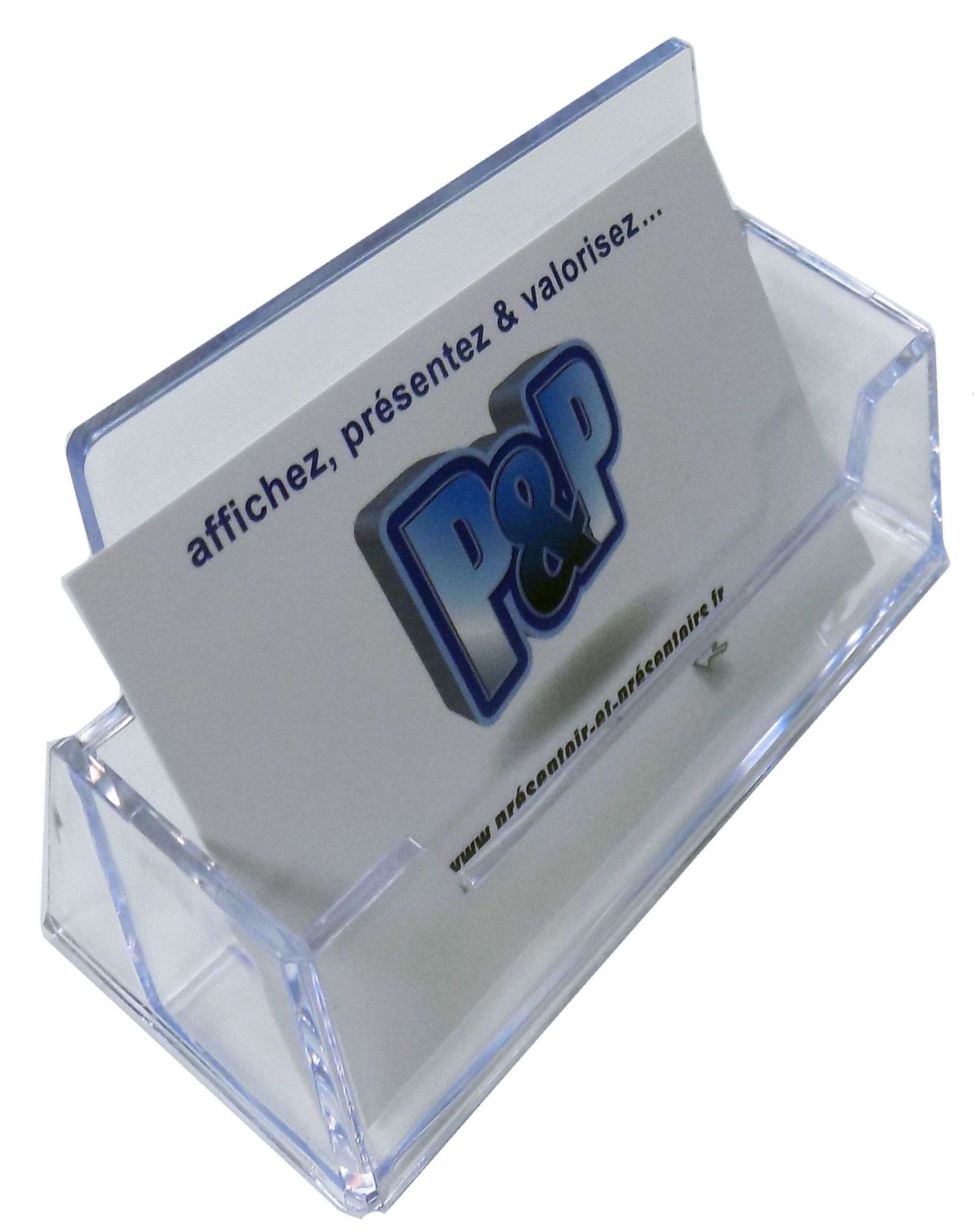 Présentoir de cartes de visite 1 compartiment