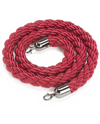 Corde pour poteau coloris rouge