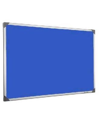 Tableau en feutrine bleu 45 x 60 cm cadre alu